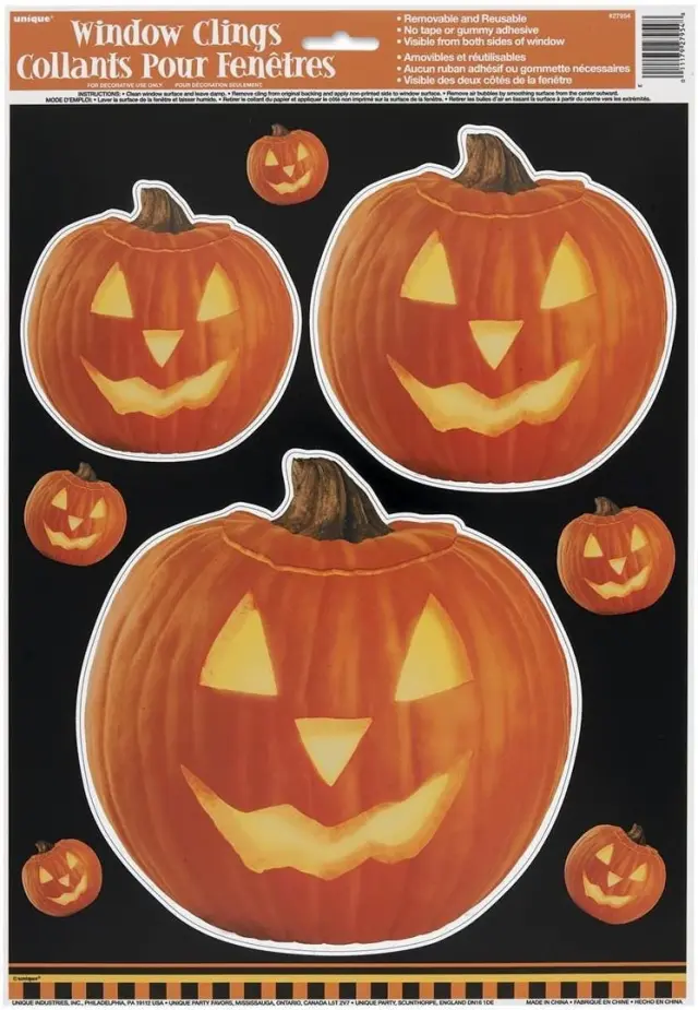 Αυτοκόλλητα για Τζάμι Κολοκύθα Pumpkin Glow