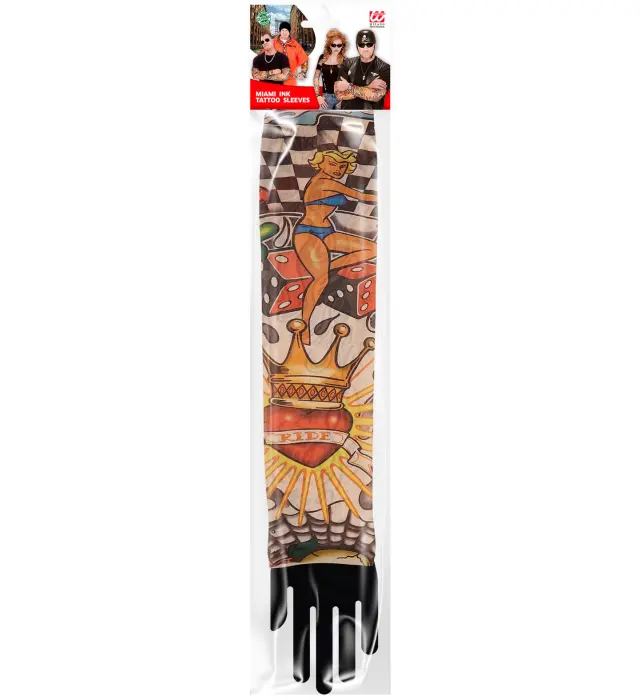 Αποκριάτικο Αξεσουάρ Μανίκι Τατουάζ Miami Ink (Widmann) (W-29359) 2