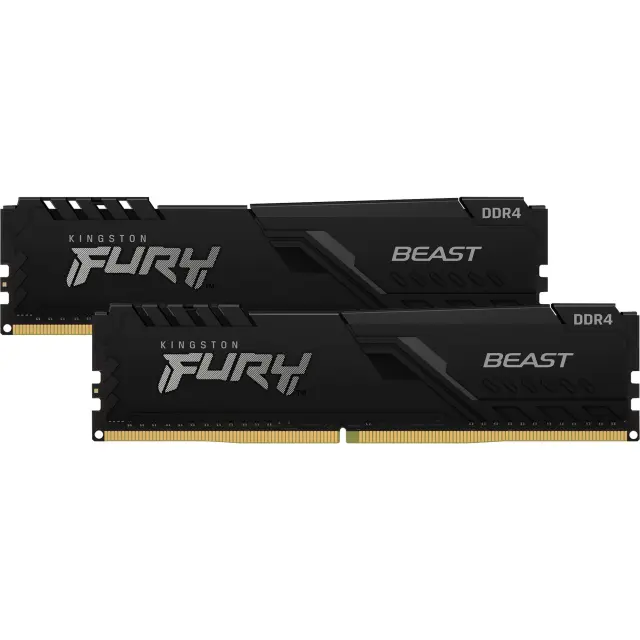 Kingston DIMM 32 GB DDR4-3200 (2x 16 GB) Dual-Kit (black, KF432C16BB1K2/32, Beast, INTEL XMP)