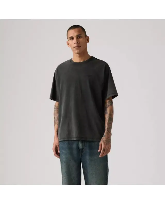 RED TAB VINTAGE TEE BLACKS - RED TAB VINTAGE TEE WEATHERED FINISH JET BLACK Jet Black 3
