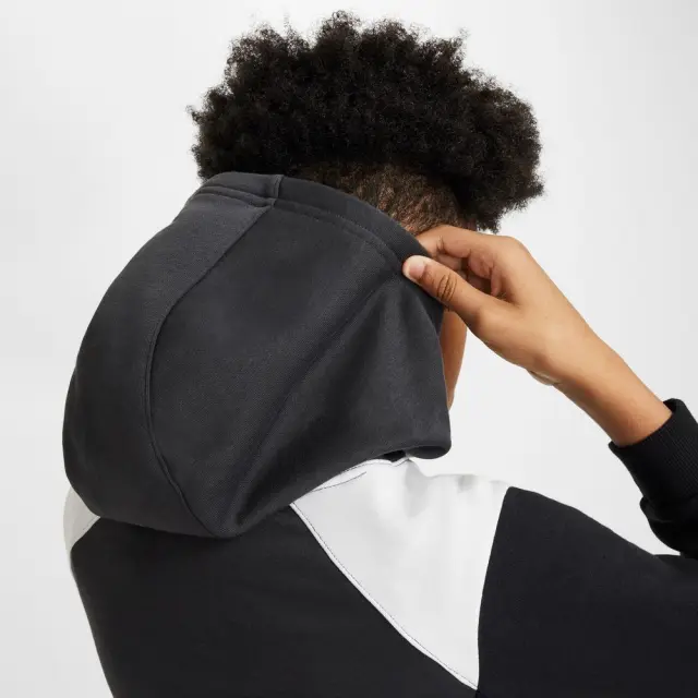 Nike Air Hoody ΠΑΙΔΙΚΗ ΜΠΛΟΥΖΑ (FZ4955-060) - Λευκό-Μαύρο 3