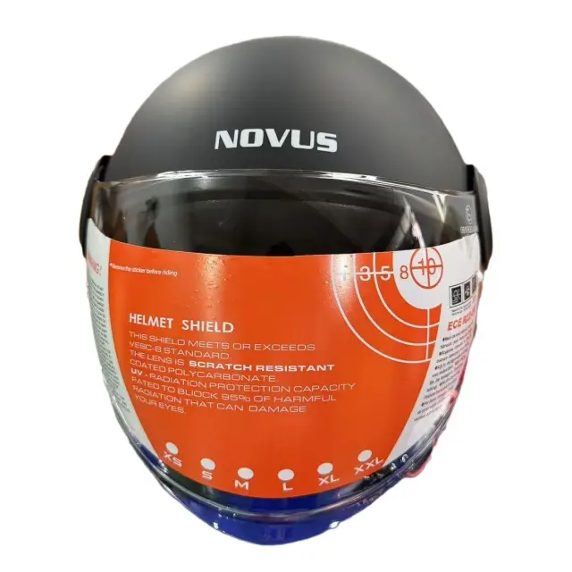 NOVUS NV430 ΚΡΑΝΟΣ ΜΟΤΟ JET OPEN FACE BLCK MATT (M) 57-58cm