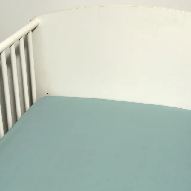 Σεντόνι Λίκνου (80x110) Des.513 Μέντα βαμβακερό Baby Oliver