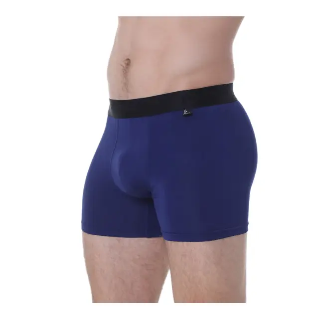 Apple Ανδρικό Boxer Bamboo Eco Friendly, Χρώμα Σκούρο Μπλε