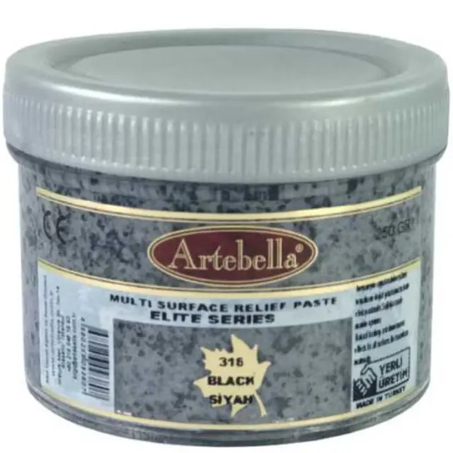 Artebella Πάστα Relief Elite Series 316 Black - 250gr