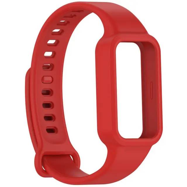Λουράκι Σιλικόνης με Θήκη για Xiaomi Redmi Band 3/ 9 Active- Red OEM 2