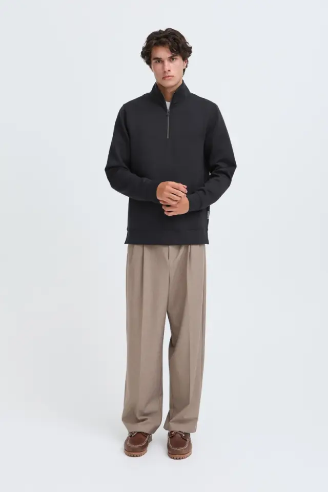 Casual Friday SEBASTIAN Φούτερ με Φερμουάρ – Dark Navy - XL 3