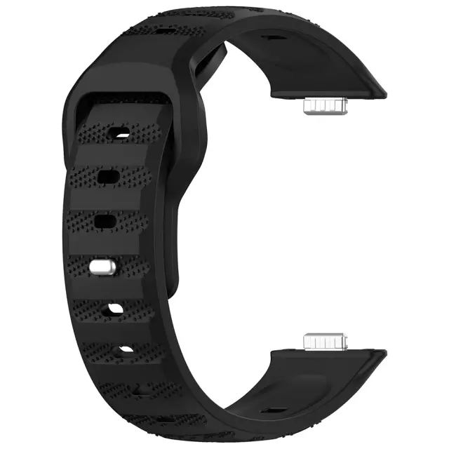 Techsuit - Watchband (W050) - Huawei Watch Fit 3 / 4 / 4 Pro / 5 / 5 Pro - Black 2