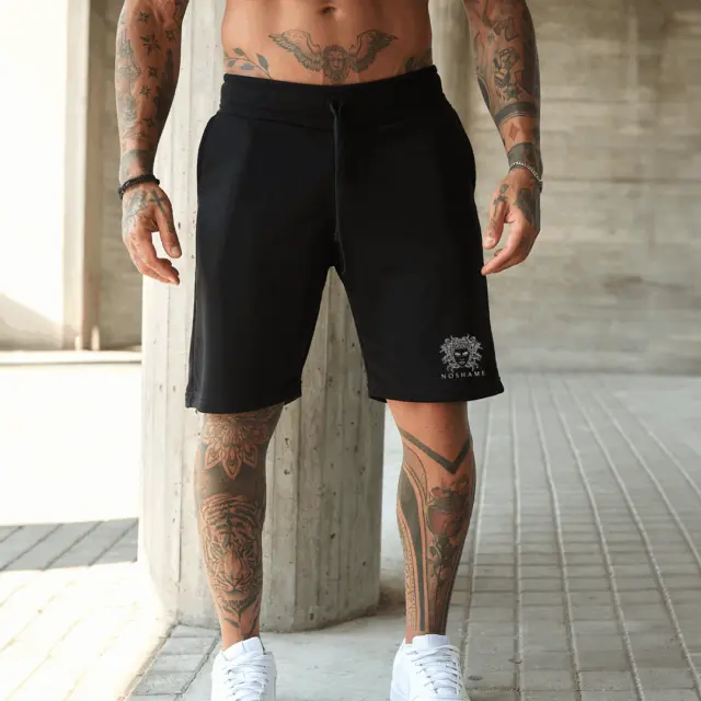 Βερμούδα Noshame® Μαύρη με τύπωμα Medusa - 652601 - XXL