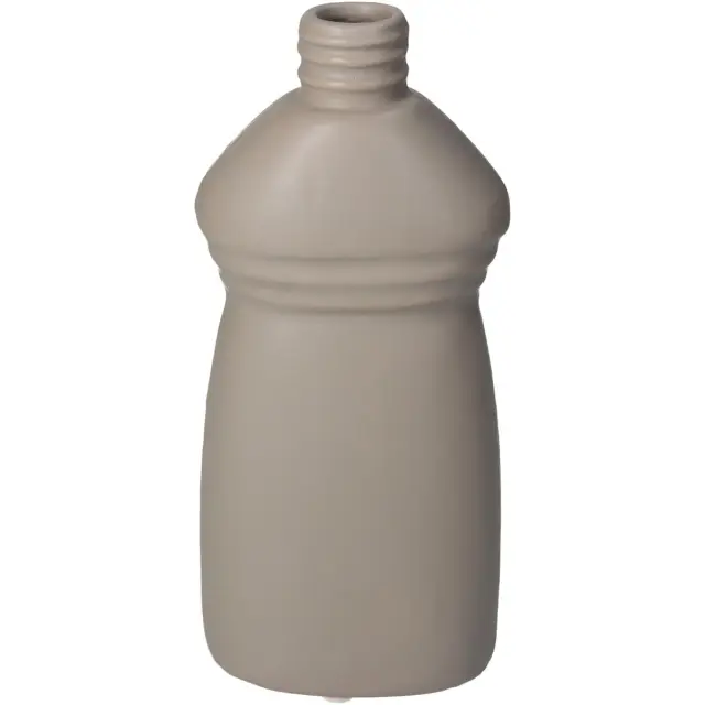 Βάζο Μπουκάλι Μπεζ Κεραμικό 9.2x5.8x20.5cm