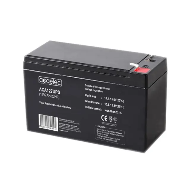 ΜΠΑΤΑΡΙΑ AGM VRLA 12V 7AH/20HR 1,952kg 148X62X98MM / ACA127UPS