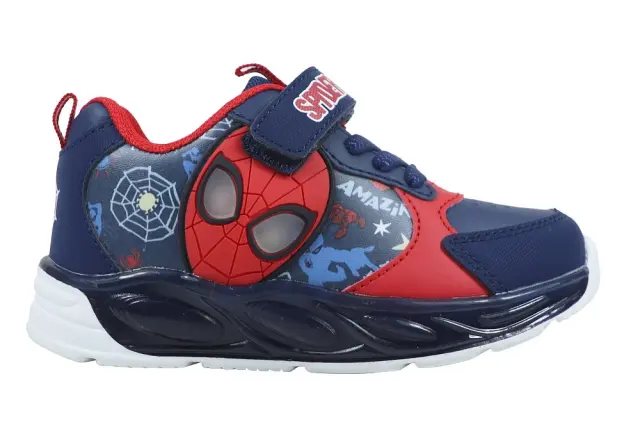 Παιδικό Παπούτσι για Αγόρι Disney Sport Shoe Tpr with Lights Spiderman Blue(Μεγέθη 24-31) ΜΠΛΕ