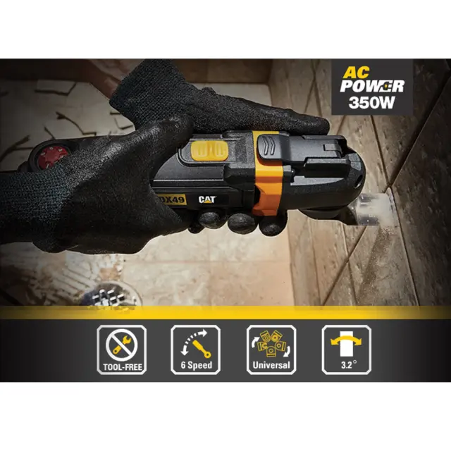 CAT Πολυεργαλείο SDS 350W με 14 λάμες DX49.1 3