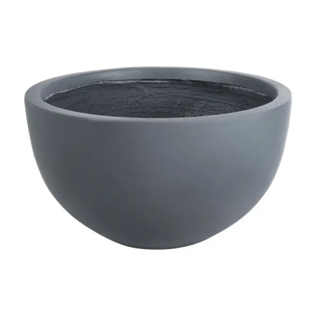 Γκρι Κασπώ Δαπέδου Φ43x23cm Τσιμεντένιας Αισθητικής BALTIMORE Γκρί Σκούρο Γκρί