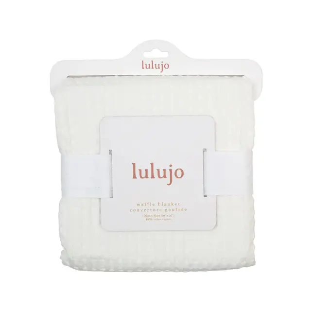 Lulujo Waffle Κουβερτούλα Cream Vanilla