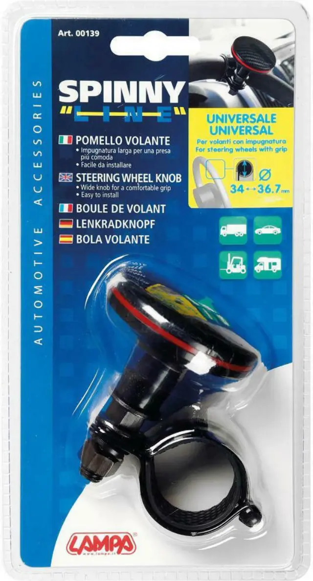 Lampa Τεμπέλης Τιμονιού Spinny Line Carbon Μαύρο/Κόκκινo 00139 2