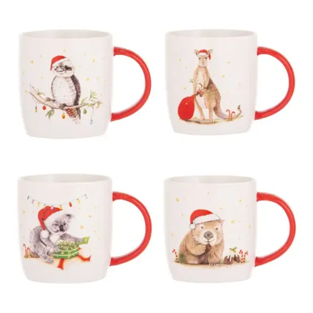 Easy Life Bush Buddies Christmas Assorted Κούπα Πορσελάνης Λευκή 380ml