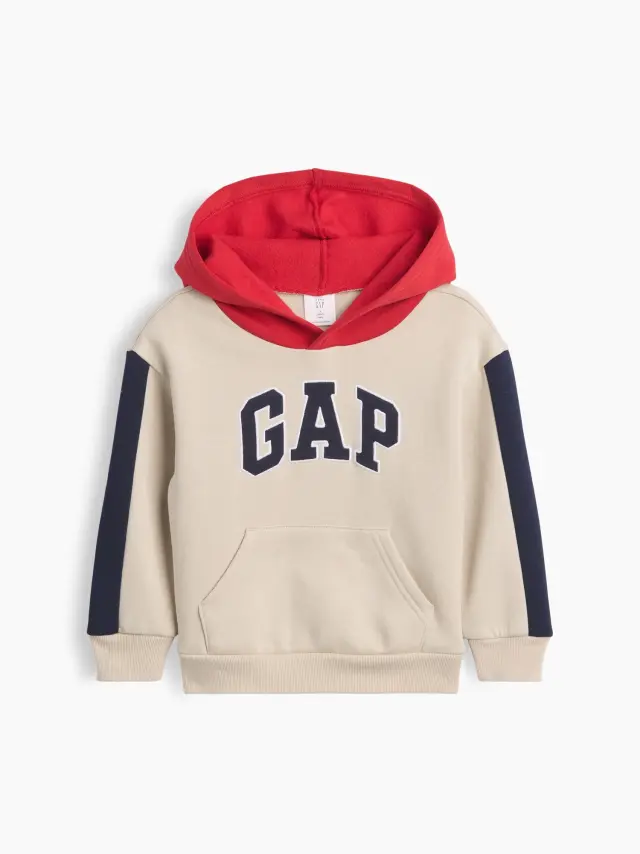 Νηπιακό babyGap Φούτερ Χαλαρής Γραμμής με Colorblock Εφέ και Λογότυπο Moonstone multi