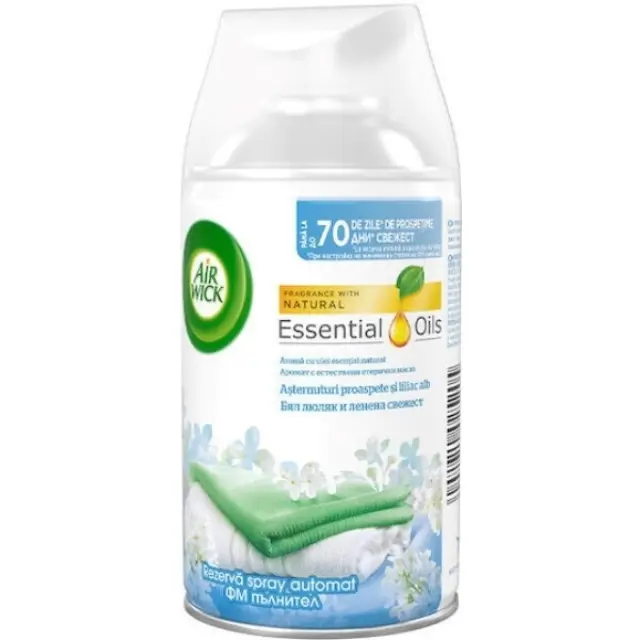 Airwick Αρωματικά Χώρου Ανταλλακτικό Freshmatic Cool Linen 250ml 2