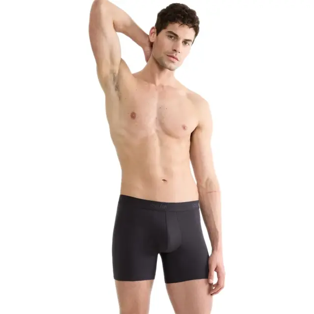 Sloggi Ανδρικό Boxer SLG Base Short - Διπλό Πακέτο, Χρώμα Charcoal 2