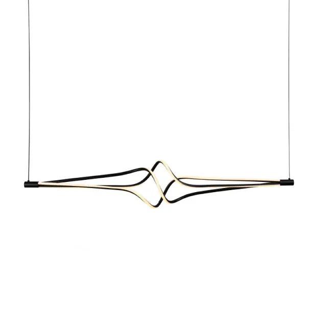 ΚΡΕΜΑΣΤΟ Φ/Σ LED 48W 3800LM CCT IP20 ΜΑΥΡΟ ΑΛΟΥΜΙΝΙΟ + ΑΚΡΥΛΙΚΟ / HM607LEDPBKCCT