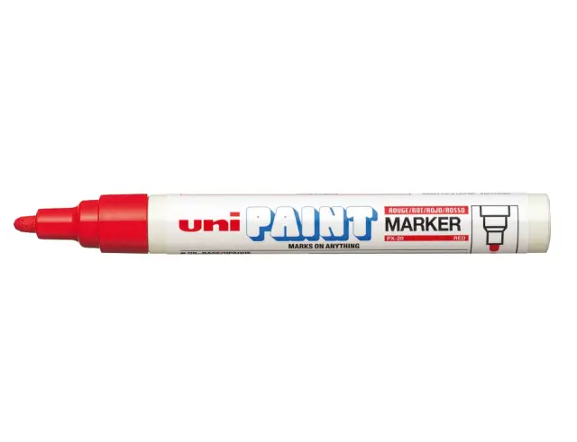 Μαρκαδόρος Σχεδίου Uni Paint Marker PX-20 Medium με πάχος μύτης 2.2-2.8mm - ΚόκκινοPX-20-KOKKINO