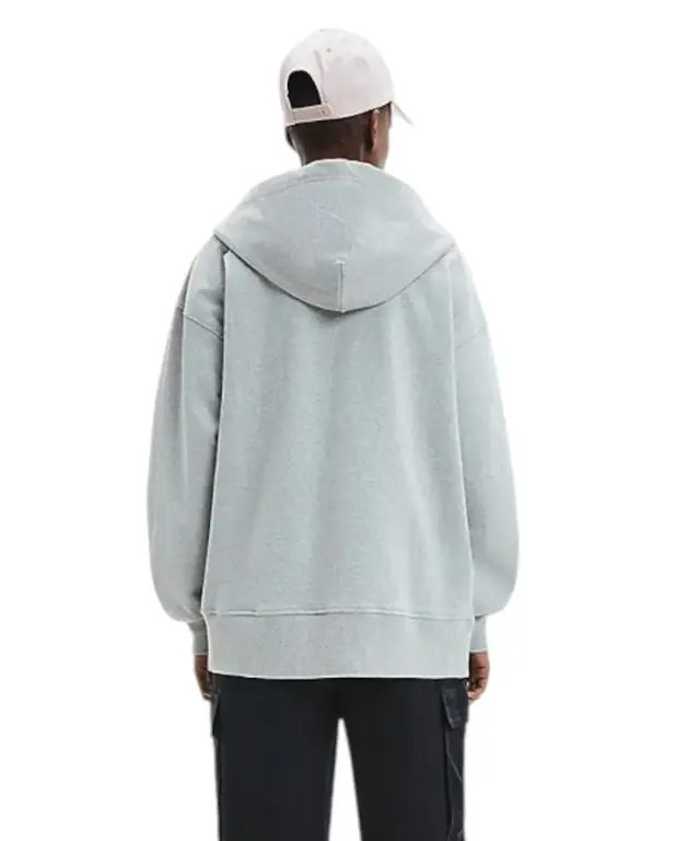 Calvin Klein - Γυναικείο Φούτερ Zip Detail Logo Regular Fit J20J219756-P01 Γκρι - XS 2