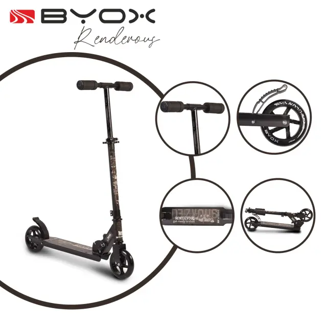 BYOX - Scooter Rendevous black - 3800146253417