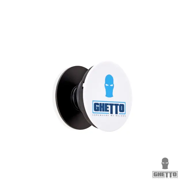 Ghetto Mask Logo Mobile Grip Up All Phones Stand White