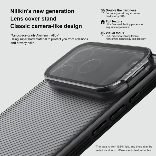 Nillkin CamShield Prop Case for Apple iPhone 18 Pro Max/17 Pro Max Transparent Black 3