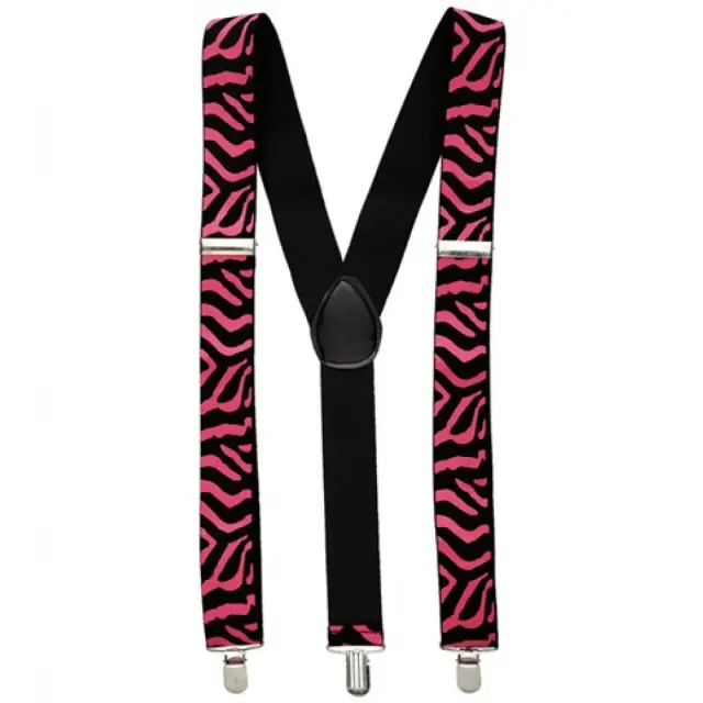 Widmann Pink Zebra Braces 8177P