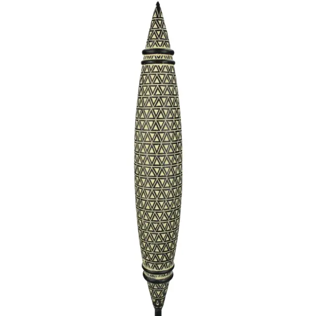 Διακοσμητικό Tribal Μαύρο Polyresin 10x10x45cm 2