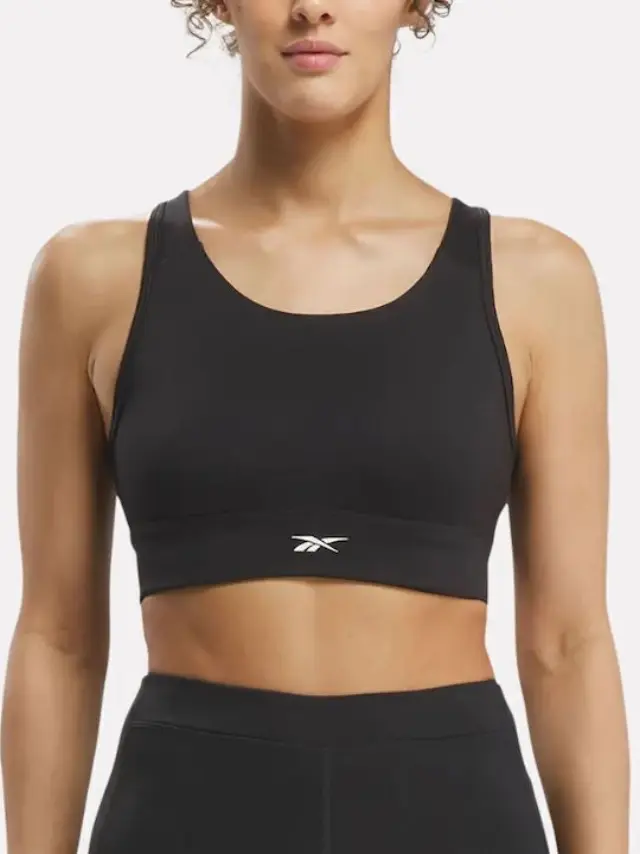 Γυναικείο Μπουστάκι Προπόνησης Μαύρο - Reebok Sport ID Train High Support - S