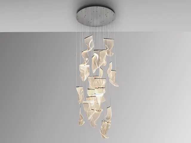 Velos 608572 – Μεγάλο Κρεμαστό LED Φωτιστικό 24L Chrome 120W Dimmable Χρώμιο 2