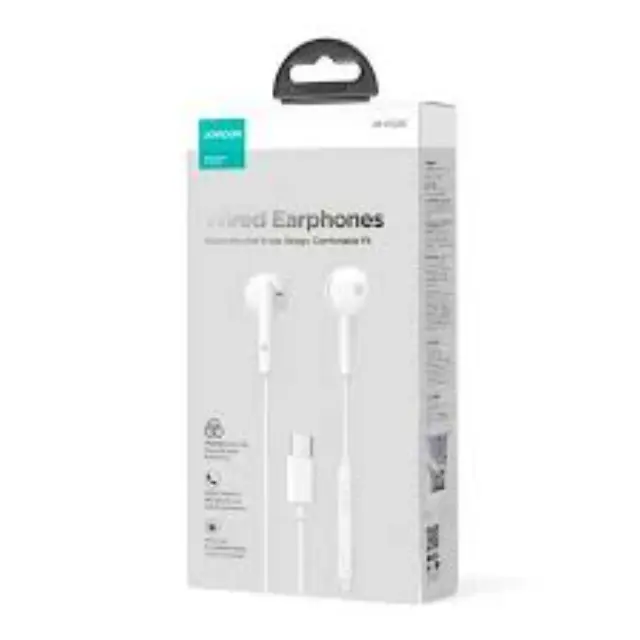 Joyroom® JR-EC05 Earbuds Handsfree με Βύσμα USB-C Λευκό 2