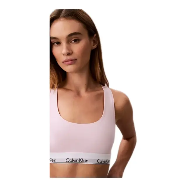 Calvin Klein Γυναικείο Μπουστάκι Unlined Icon Cotton Modal, Χρώμα Cradle Pink 2