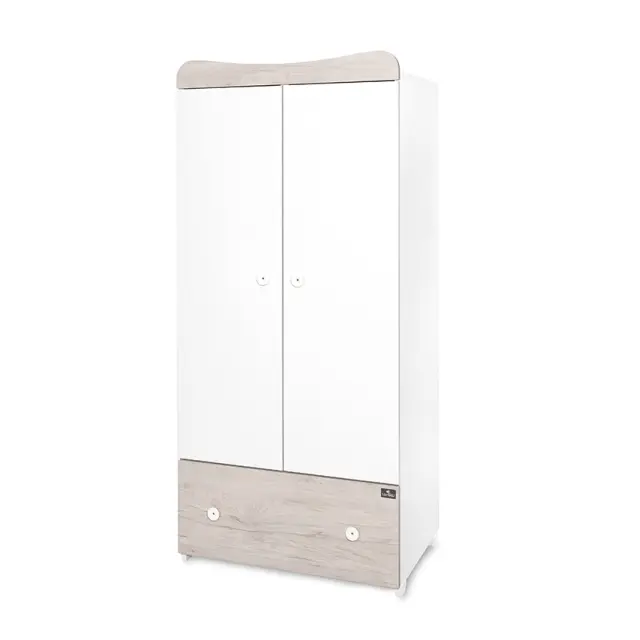 Lorelli Ντουλάπα 2φυλλη "Exclusive" White -Light oak Λευκό