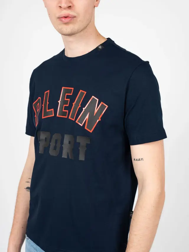 Plein Sport - Ανδρικό T-Shirt Short Sleeve TIPS106-85 Μπλε Ναυτικό 2