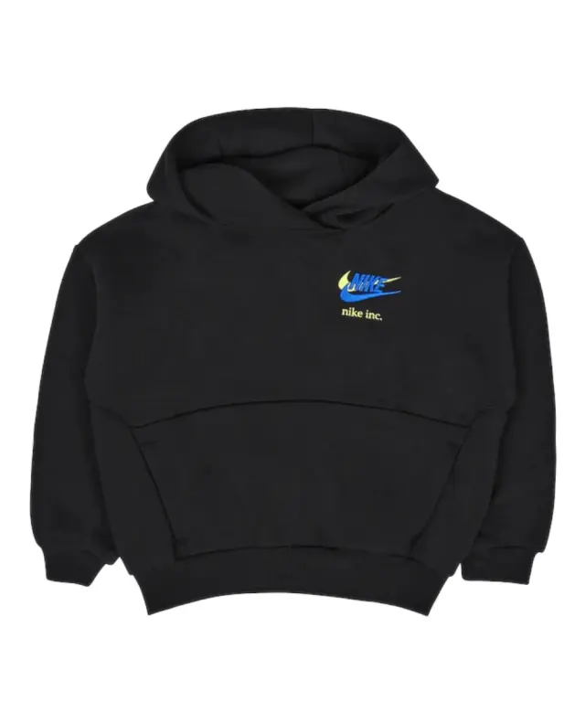 Nike - Παιδική Μπλούζα Club Hbr Icon Fleece Crew 86K432-023 Μαύρο - 6 ετών
