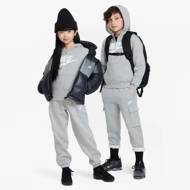 Nike Fleece ΠΑΙΔΙΚΗ ΖΑΚΕΤΑ (FD2990-063) - Γκρί 2