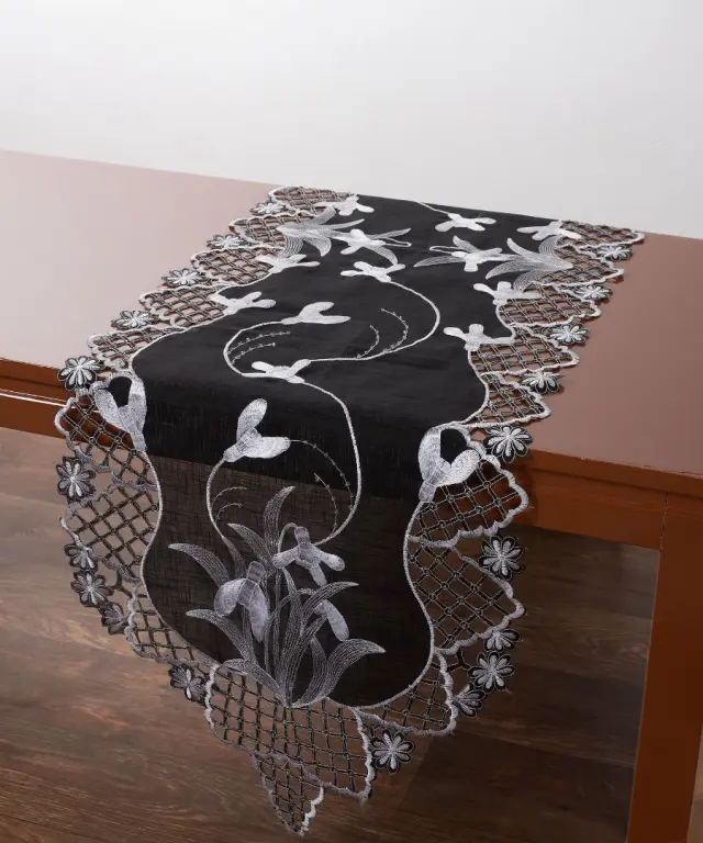 Τραβέρσα (45cm x 170cm) 8215 Μαύρο - -