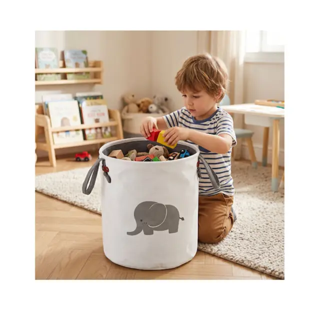 Moni Toys Αποθηκευτικό Καλάθι 36*38cm Roro Elephant 3800146273514 2
