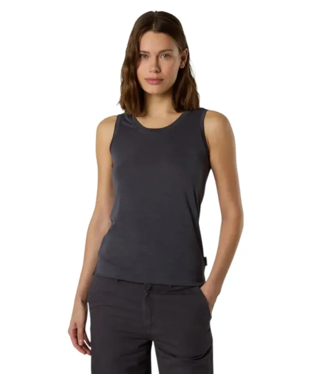 North Sails - Γυναικεία Αμάνικη Μπλούζα Slub Jersey Tank Top 093631-000-0959 Γκρι 2