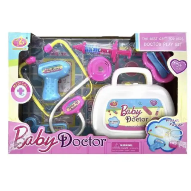 Παιδικό Σετ Ιατρικής 5τμχ+ Baby Doctor Πλαστικό Πολύχρωμο για 3+ 038235