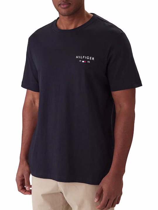 Tommy Hilfiger Ανδρικό T-shirt Σκούρο Μπλε Μπλε Σκούρο