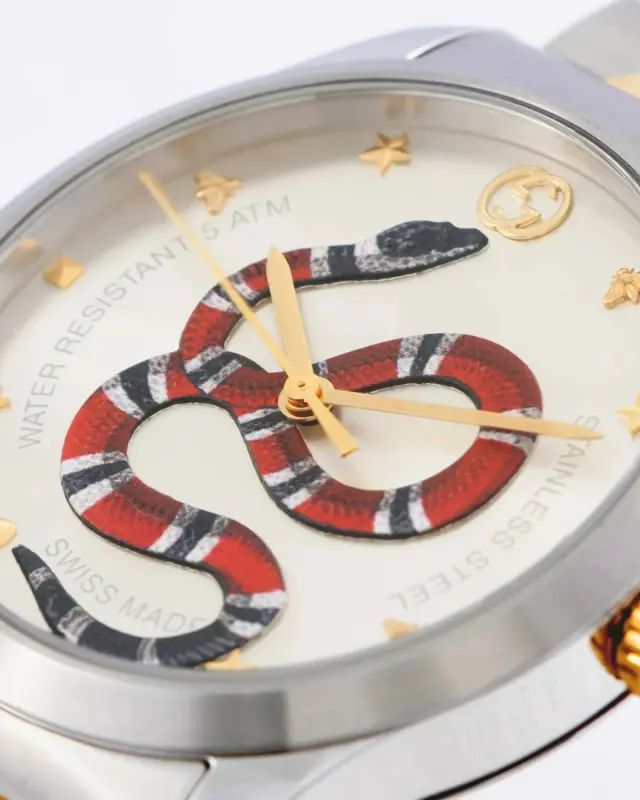 Gucci G-Timeless YA1264075 Γυναικείο Ρολόι Quartz 38mm Two-Tone - 38 mm 3