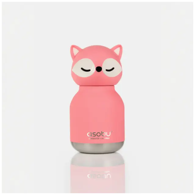 ASOBU Μίνι Παγούρι Ανοξείδωτο Bestie - Pink Fox 200 ml