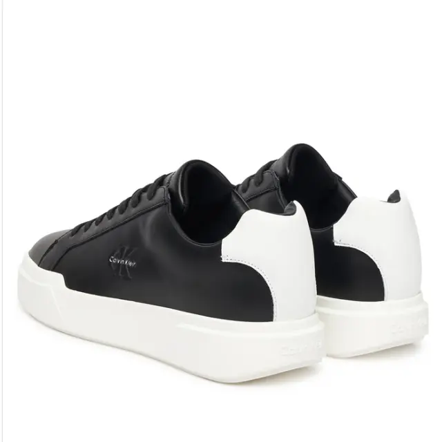 Ανδρικά Δερμάτινα Sneakers Calvin Klein YM0YM01344-06W Μαύρα Μαύρο - 41 3