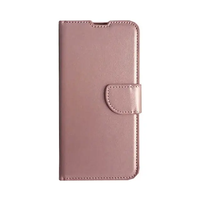 Θήκη Βιβλίο Leather Book Case With Clip Για Samsung Galaxy S21 Plus 5G Ροζ Χρυσή