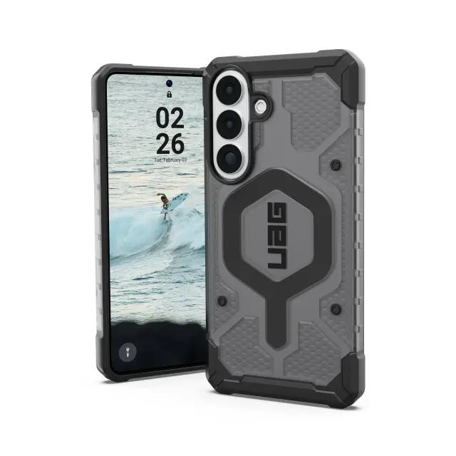 UAG Pathfinder Clear, Ash/Black - Samsung Galaxy S26+